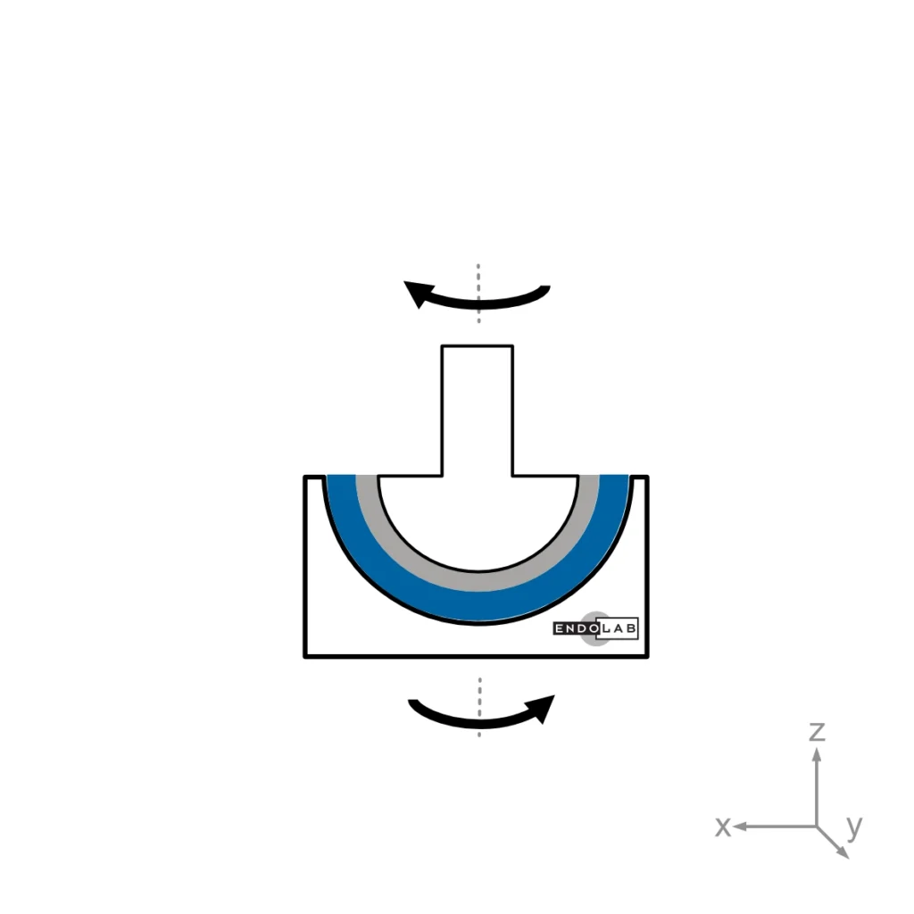 Schematic of a test according to ASTM F1820