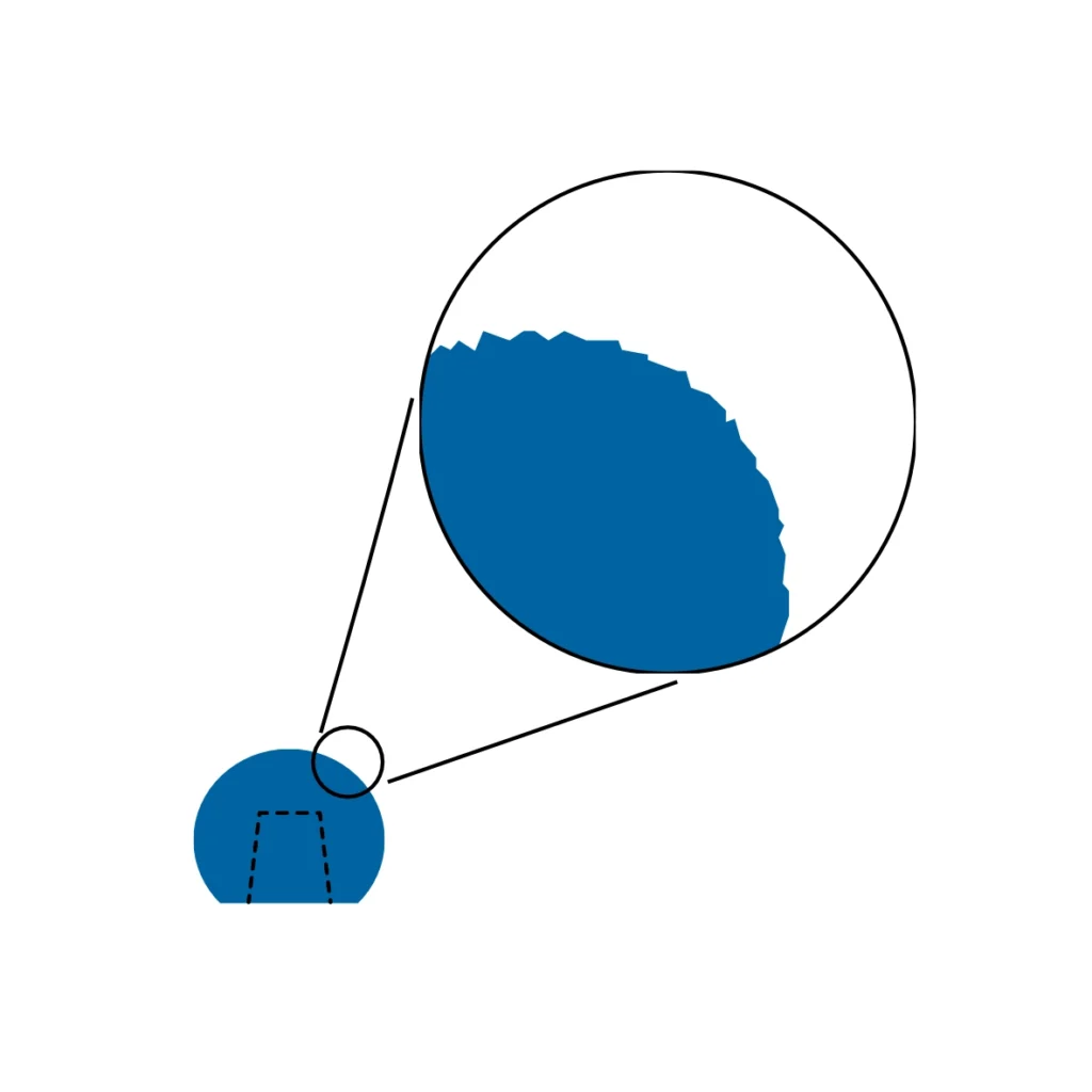 Schematic of a test according to ISO 7206-2.