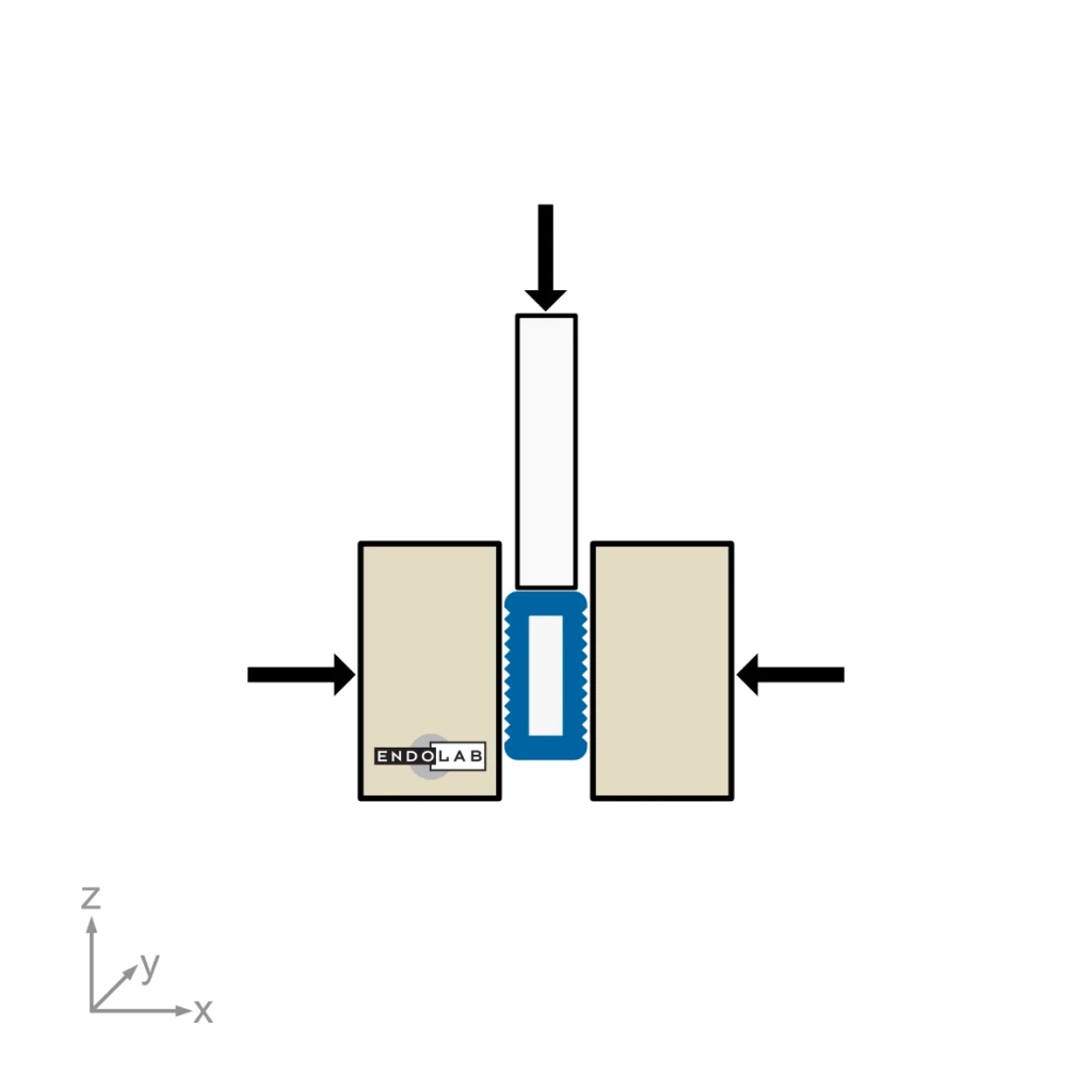 Schematic of a test according to PI-52 (expulsion)