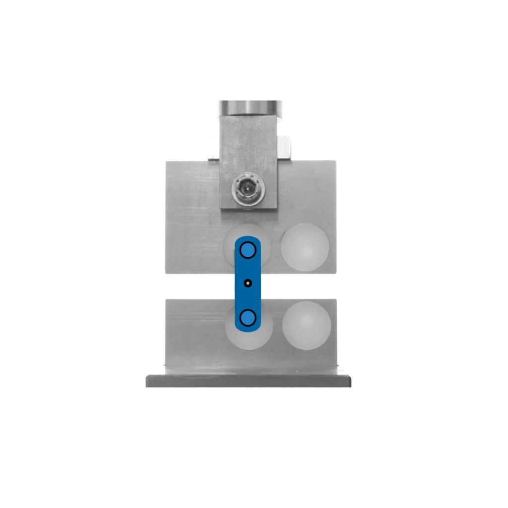 Photo of a axial compression test according to PI-76